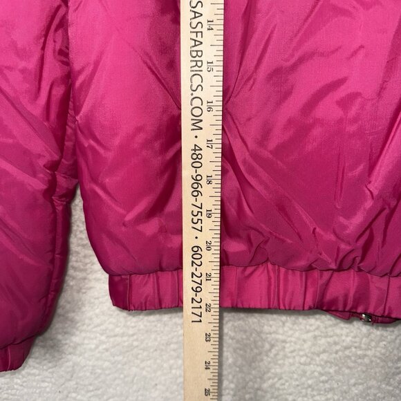 Vintage 80's Women's Ski Jacket Puffer Pink Size Medium Nylon Snow Winter - Picture 7 of 7